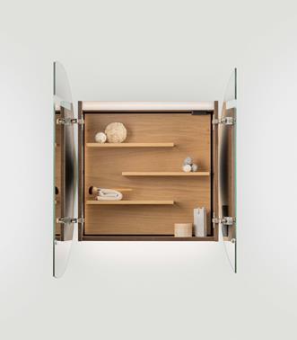 Peilikaappi CIRC, Dark Oak.
