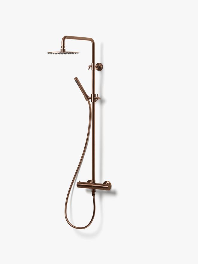 Kattosuihkusarja Steel Pleasure 2, Brushed Bronze.
