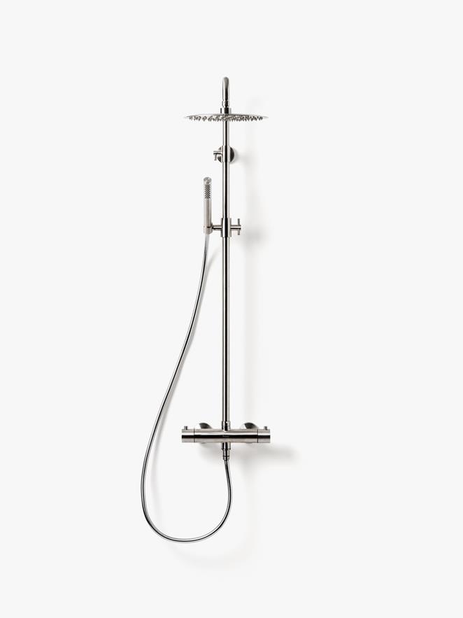 Kattosuihkusarja Steel Pleasure 2, Brushed Stainless.