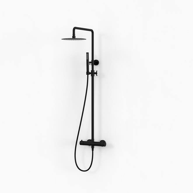 Kattosuihkusarja Steel Pleasure 2, Ultra Matte Black.
