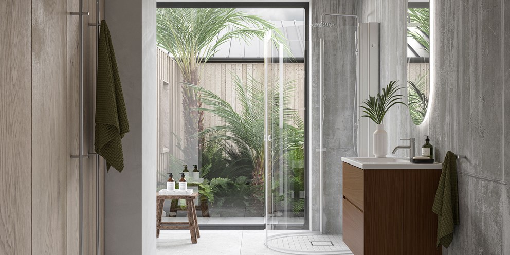 Grand Grip 80, peili Slot. Suihkunurkka Linc Monument.