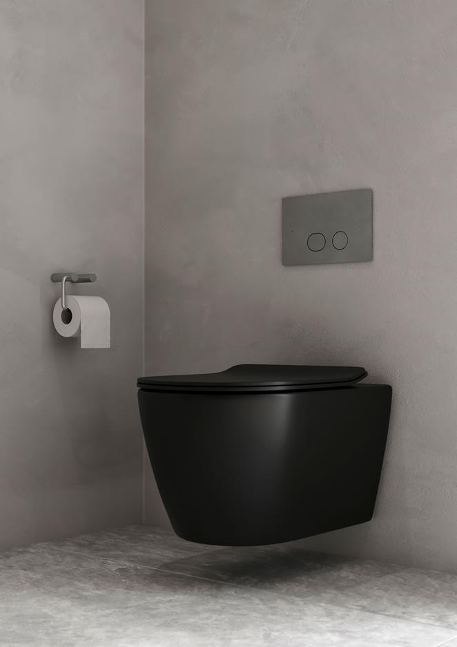 Steel Style WC-pateriteline ja huuhtelupainike