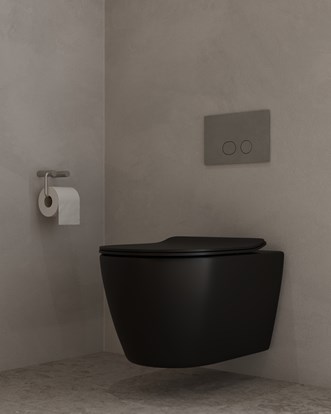 Steel Style WC-pateriteline ja huuhtelupainike