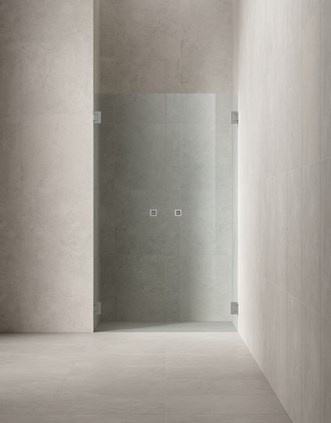 Arc 3 Original Brushed Stainless, yhdistettynä Stenvide Drift 60x60 -laattaan.