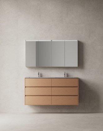 Terra Grip 140D Natural Oak -viilussa, yhdistettynä Stenvide Drift 60x60 -laattoihin.