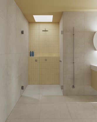 Arc 3 Original yhdistettynä Stenvide Drift 60x60 -laattaan.