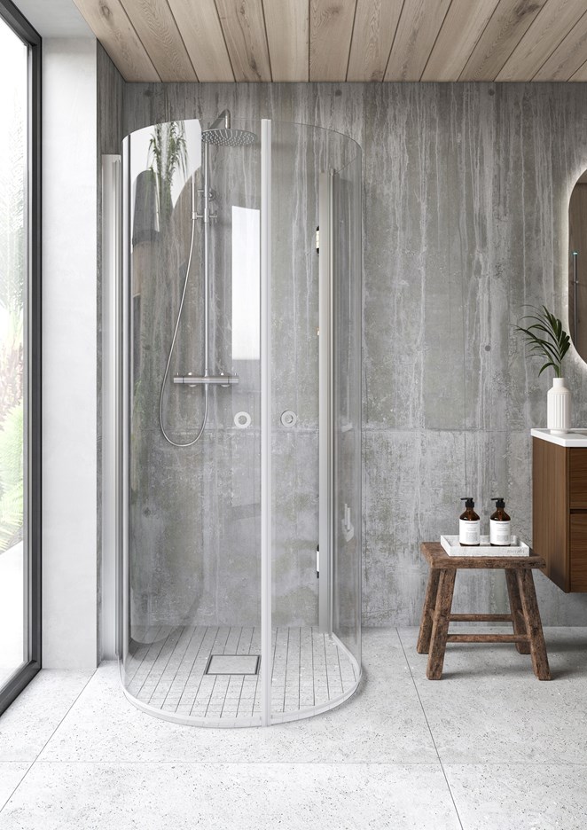 Linc Monumen Pile säilytysjärjestelmällä sävyssä Matte Brushed.