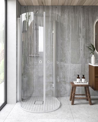 Linc Monumen Pile säilytysjärjestelmällä sävyssä Matte Brushed.