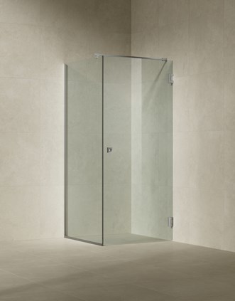 Arc 13 Frame Chrome, yhdistettynä Stenvide Linen 60x60 -laattaan.