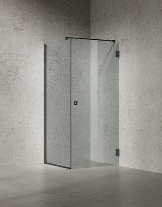 Arc 13 Frame Matte Black, yhdistettynä Alvaret Ash 60x120 -laattaan.