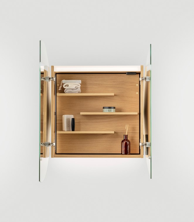 Peilikaappi Circ, Natural Oak.