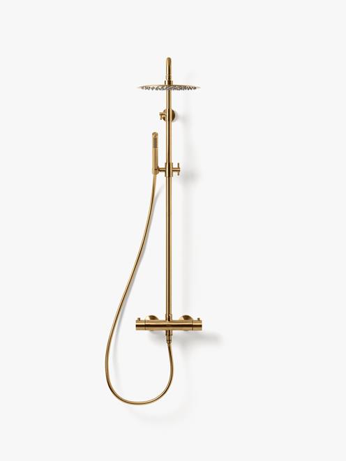 Kattosuihkusarja STEEL PLEASURE 2, Brushed Brass.
