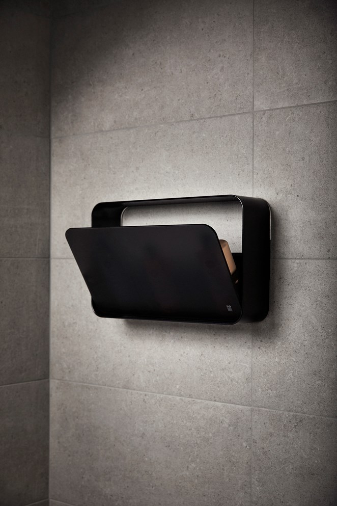 Suihkutilan säilytysratkaisu Nest, Matte Black.