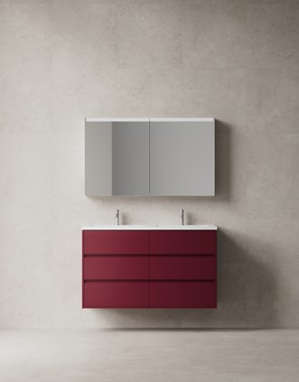 Terra Grip 120D sävyssä NCS S 5040-R10B. Stenvide Drift 60x60.