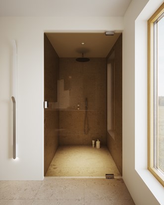 Suihkuseinä Epic 2 XL Bronze. Pyyhekuivain Bow.