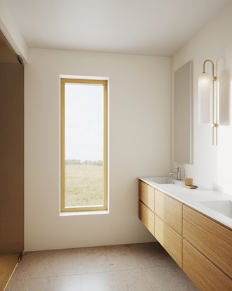 Allaskaluste Core Grip Unlimited Natural Oak, Smooth-pesualtaalla. Peili Plate.